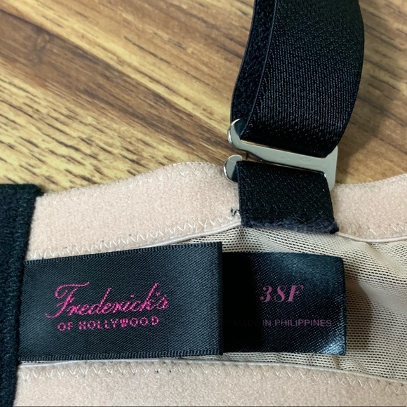 NWT Frederick’s of Hollywood 38F Tuxedo Lace Bra - Picture 3 of 4